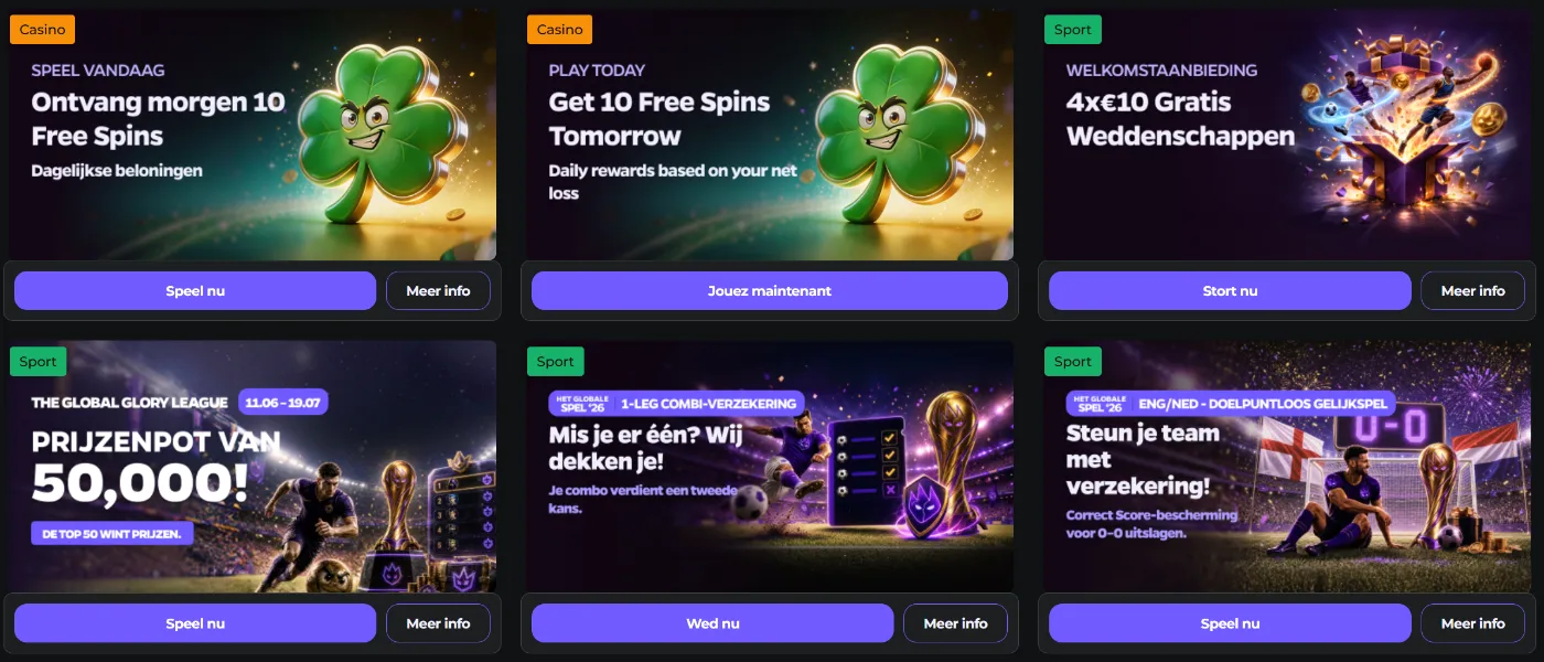 Wildies Casino Promoties en Sportbonussen Wildies Casino Promoties en Sportbonussen