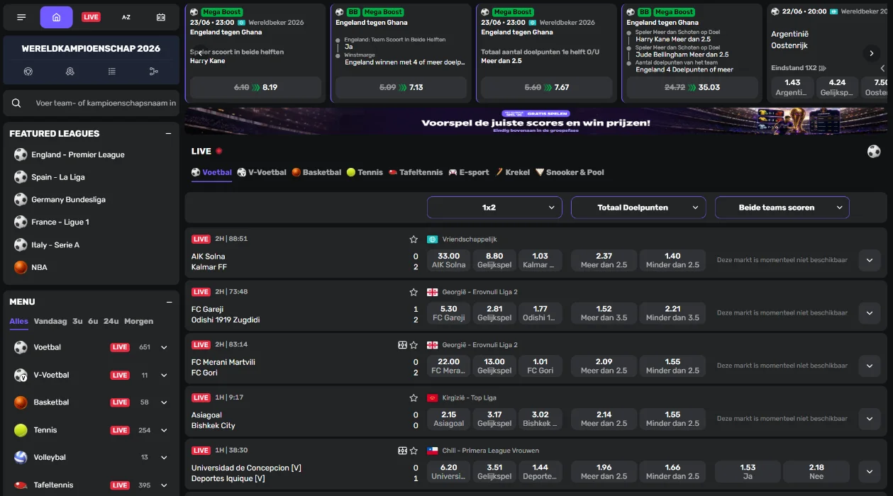 Wildies Casino Sportbetting en eSports Wildies Casino Sportbetting en eSports